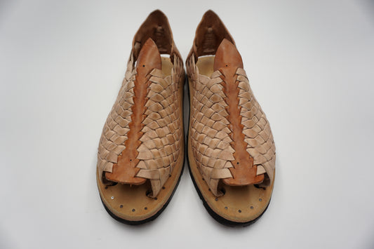 HUARACHES PETATATILLO OLVERA COLOR NATURAL RETRO VINTAGE ACME - MRM25