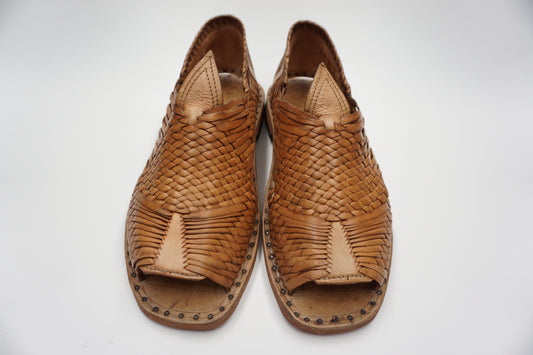 HUARACHES CRUZADO DE PALOMA WITHOUT STRAP COLOR BROWN CLEAR RETRO VINTAGE ACME - MRM31