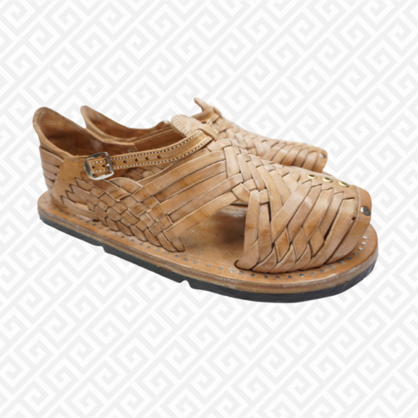 HUARACHE PIHUAMO ORIGINAL CLASSIC RETRO COLOR NATURAL ACME STYLE MEXICAN SANDALS MRM40