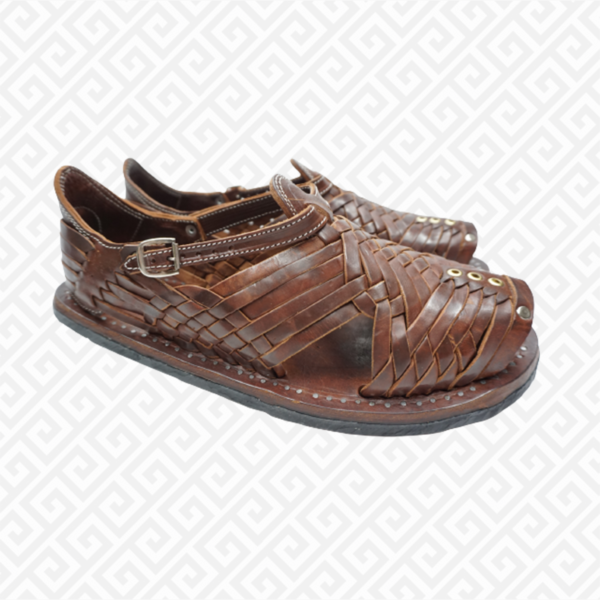 HUARACHE PIHUAMO ORIGINAL RETRO VINTAGE BROWN ACME MEXICAN SANDALS MRM41